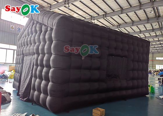5.5x4.9x4.3mH arka bahçe şişme gece kulübü çadırı Disko ışığı ile