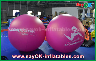 Dev 2m DIA PVC Kırmızı Şişme Balon Açıkhava Reklamcılığı Şişme Helyum Balon