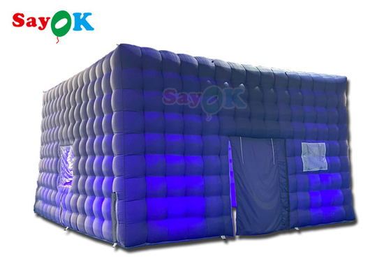 Otomatik şişme parti çadırı ev gece kulübü şişme küp çadırı kiralamak için 7x7x4mH
