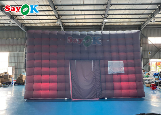 Otomatik şişme parti çadırı ev gece kulübü şişme küp çadırı kiralamak için 7x7x4mH