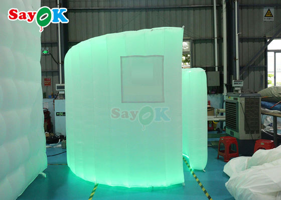 Parti Düğün Dekorasyonu Kubbe 360 Fotoğraf Çadırı Arkaplan Duvar LED Işık Şişkin Eğri Duvar