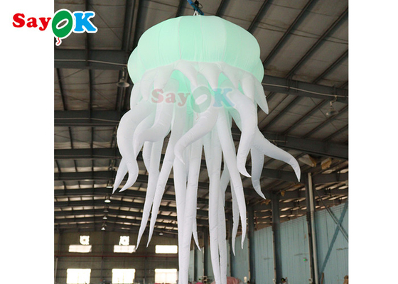 LED Işık Asılı Şişme LED Ahtapot Balonlar ile Kostüm Şişme Denizanası Balon Kukla