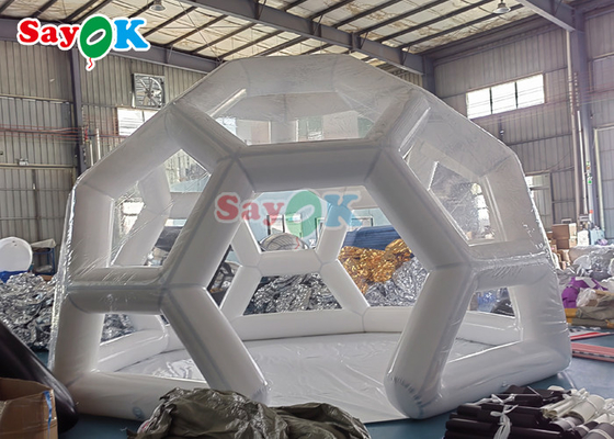 Futbol Şekli Şeffaf Kamp Çadırı Şişme Bubble Futbol Kubbe Çadırı