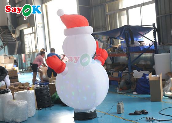 Oxford kumaş şişme tatil süslemeleri hava modeli PVC şişme döner Noel kardan adam
