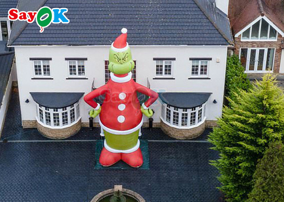 Reklamlar şişirme Grinch 9 metre 30ft Büyük Noel Baba Noel Dekorasyonları Karikatür