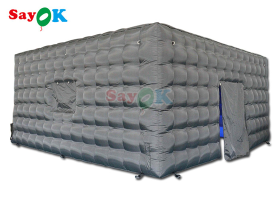 Hava geçirmez şişme gece kulübü küp düğün mobil parti çadırı 6x6x3mH şişme hava çadırı