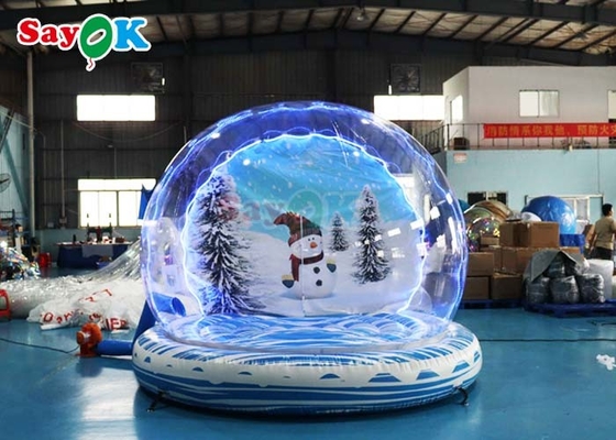 Büyük şişme kar topu partisi kabarcık kubbe patlama Noel Kar küresi etkinliği için