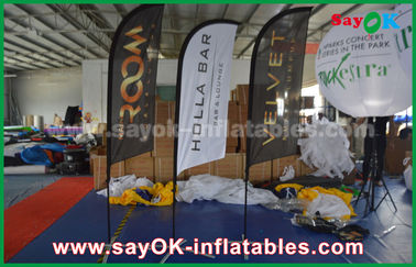 Açık Parti Çadırı Taşınabilir Şişme Hava Bıçağı Bayrağı Promosyon / Reklam İçin Katlanır Çadır