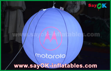 Reklam için Mavi / Kırmızı Şişme Aydınlatma Dekorasyon Kapalı Asılı Balon