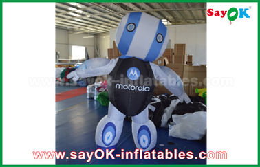 Reklam için Özel 2mH Oxford Kumaş Robot Özel Şişme Ürünler Mavi