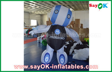 Dev şişme robot özel 2mH Oxford kumaş robot özel şişme ürünler reklam için mavi