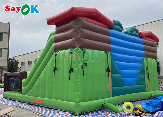 Komik şişme tema parkı çıkartıcı kaydırma Çocuklar için trampolin ticari kapalı oyun alanı ekipmanları