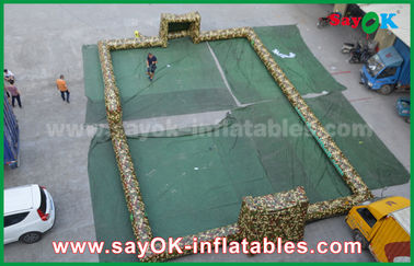 Şişme Arka Bahçe Oyunları Taşınabilir Dev Dışında PVC Tente Şişme Futbol / CE Blower ile Masa Tenisi Kortu