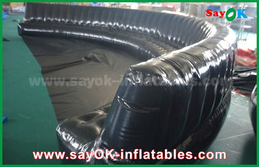 Çevre Dostu Özel Şişme Ürünler 6 - 10m Siyah Hermetik Olarak Mühürlü 0.6mm PVC Şişme Koltuk