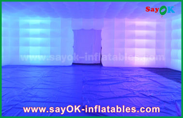 Parti için LED Aydınlatma ile Kampa Hava Çadırı Dev Beyaz 210 D Oxford Şişme Hava Çadırı