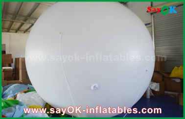 Açıkhava Reklamcılığı için Dev 2m DIA PVC Beyaz Şişme Helyum Balon