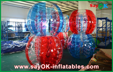 Şişme Çim Oyunları Şeffaf PVC / TPU Yetişkin / Çocuk İçin Şişme Futbol Balonu İnsan Topu