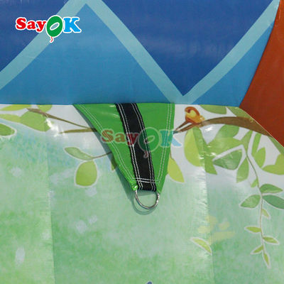 Çocuklar İçin Şişme Bouncer Kalesi Oyunu Şişme Ev Partisi Atlama Atlama ve Kaydırma Seçenekli Rüzgar Mühennisi Kombisi