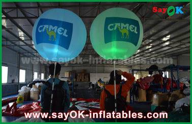 Reklam için özelleştirilmiş LED ışık şişme yürüyüş balonları