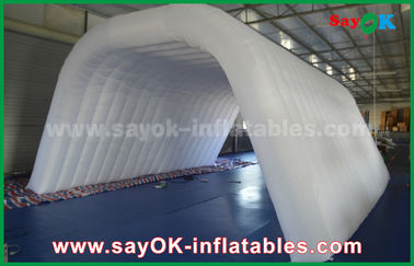 Etkinlik / Ticaret Fuarı İçin Hava Şişme Çadır Özel Yapılmış Yetişkin Beyaz Şişme Tünel Çadırı