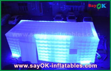 Hava Şişme Çadır LED Işık Şişme Küp Çadır / Tam Dijital Baskı Dış Mekan Parti Çadırı