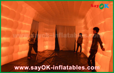 Hava Şişme Çadır LED Işık Şişme Küp Çadır / Tam Dijital Baskı Dış Mekan Parti Çadırı