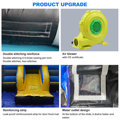 Ücretsiz 3D Tasarım 0.55mm PVC Tarpaulin Noel Şişme Atlama Kale Zencefil Ekmeği Atlama Evi