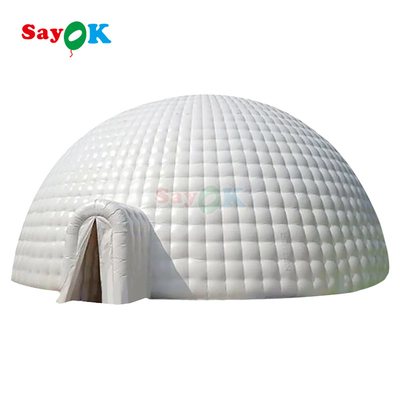 PVC Tarpaulin 12m 40ft Büyük Şişme Igloo Çadır Kubbesi Dışarıdaki Parti Sporları