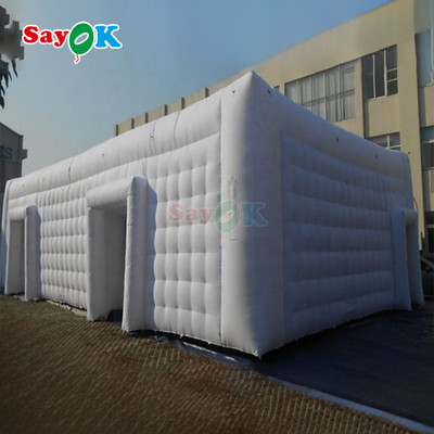 Ücretsiz Tasarım Kocaman Beyaz Küp Hava Çadırları PVC Tarpaulin Etkinlik Şişirme Çadırı