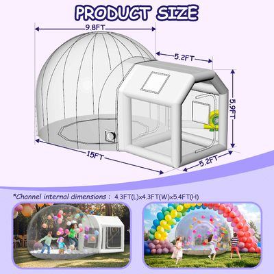 Yeni Tasarım Taşınabilir Şişme Balon Evi Çocuk Parti Balon Evi