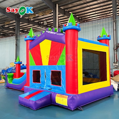 Sayok Şişme Bouncer House Castle PVC Şişme Bounce Slide Ticari Şişme Bounce Combo Slide Event için