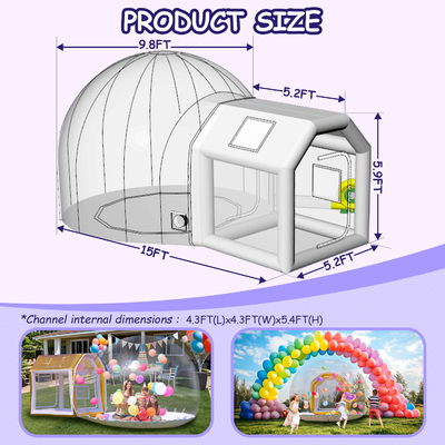 Eşsiz Bubble House şişme parti Bubble Balon House Çadır Çocuklar için