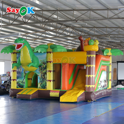 Ticari PVC sıçrama evi sıçrama sıçrama kalesi slide ile şişme sopa