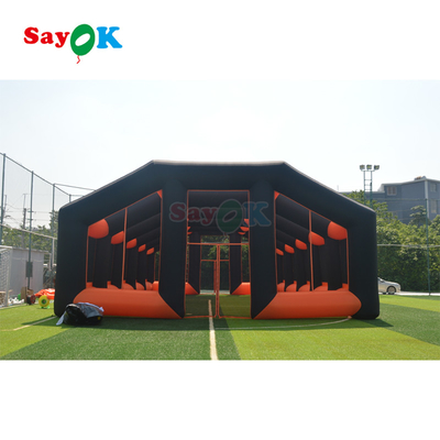 Dev şişme spor tünel giriş açık hava etkinliği spor için şişme kubbe spor çadırı