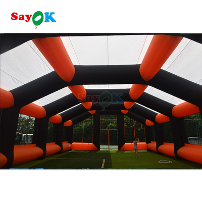 Dev şişme spor tünel giriş açık hava etkinliği spor için şişme kubbe spor çadırı
