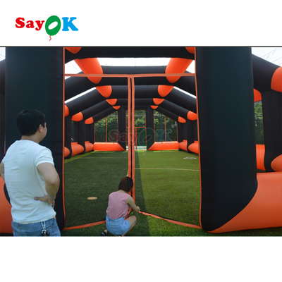 Dev şişme spor tünel giriş açık hava etkinliği spor için şişme kubbe spor çadırı