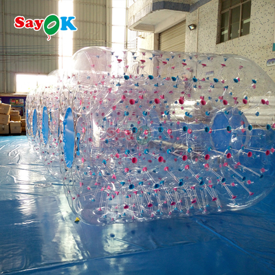 Sayok şişme şeffaf PVC İnsan Hamster Rolling Zorb Roller Ball Su Yürüyüş Oyuncağı Su Oyuncağı