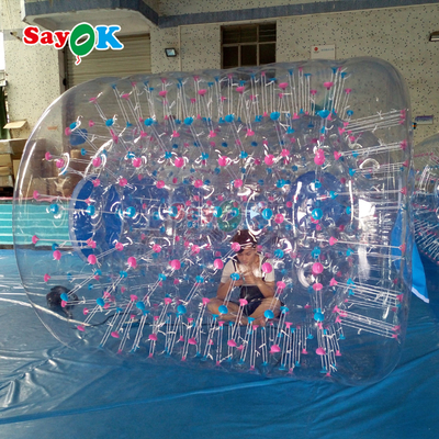 Sayok şişme şeffaf PVC İnsan Hamster Rolling Zorb Roller Ball Su Yürüyüş Oyuncağı Su Oyuncağı