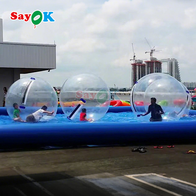 Şişilebilir Yüzen Roller Aqua Zorbing Ball Şeffaf PVC Silindir İnsan Su Balonu Balonu Su Oyunu