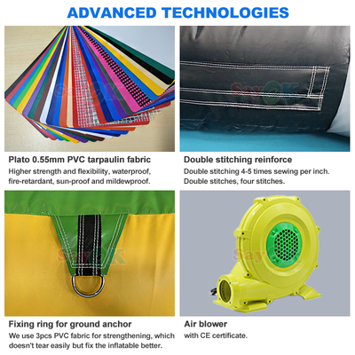 Sayok Ticari PVC Şişme Sıçrama Kale Deniz Palyaço Balığı Ahtapot Çocuklar İçin Şişme Sıçrama Evi