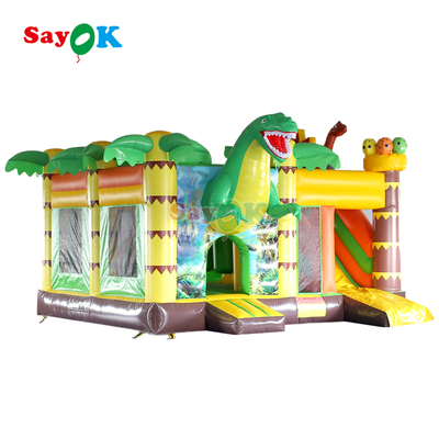 Sayok Ticari Şişme Dinozor Şişme Zıplama Evi Kaydırağı Açık Hava Etkinliği İçin