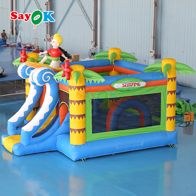 Sayok Sörf Temalı Şişme Bouncer Kalesi Ticari Şişme Kalesi Çocuklar İçin Şişme Kombo