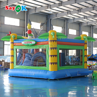 Sayok Sörf Temalı Şişme Bouncer Kalesi Ticari Şişme Kalesi Çocuklar İçin Şişme Kombo
