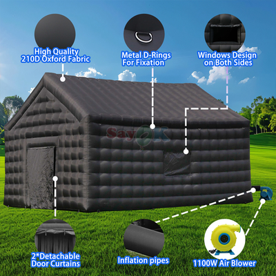 Sayok 26ft Büyük Şişme Gece Kulübü Dışarıdaki Parti Çadırı Şişme Disko Çadırı Işıklı Gece Kulübü