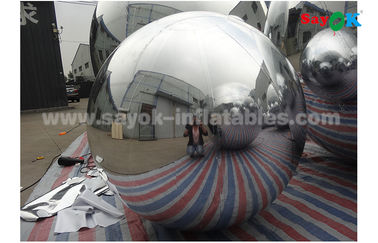 Altın ayna topu hafif gümüş 2m şişirme balonu reklam için taşımak kolay