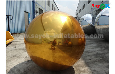 İç Dekorasyon Düğün İçin 1m PVC Altın Şişme Mirror Ball