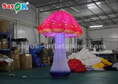 Reklam için 2m 16 Renkli LED Işık Mantar Şişme Aydınlatma Dekorasyon