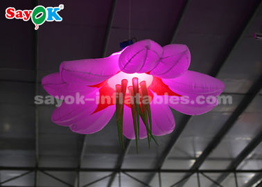 Renkli 1.5m Şişme Aydınlatma Dekorasyon / LED Çiçek Asma