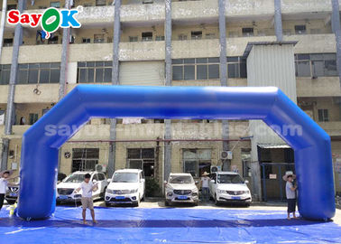 Şişme Portal Mavi PVC 9.14 X 3.65 Metre Etkinlik Reklamcılığı İçin Şişirilebilir Kemer Temizlemesi Kolay