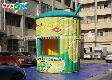 En İyi Şişme Çadır 5m Yüksek PVC Şişme Limonata İş İçin Üfleyicili Stand Standı